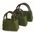 SuperMoss 3PC Set Deco Wicker Handle Purses