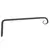 Panacea 10" Forged Hook Straight Black