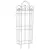 Panacea 72"x24" Offset Finial Trellis Black