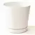 Majestic 10" Cylind Pot White Full Depth Glossy