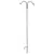 AGW 90"x24" Tall Double Shepherd Hook Black