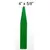 DPI 1000/4" Molded Plastic Labels Green