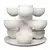 HC 8" Pixie Succulent Stacking Planter Vanilla Bisque