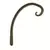 Hookery 8" Curved Hanger W/ Downturned Hook
