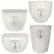 MCarr 26PC Pineapple Pltr Plt Scraped White