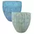 MCarr 12pc Round Leaf Planter Pallet Mixed Colors