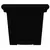 HC 24" Terrazzo Square Planter w/ Heavy Rim Black Onyx Akro Mils