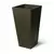 Algreen 13"x28" Square Planter Brown Marble