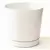 Majestic 14" Cylind Pot White Full Depth Glossy