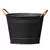 Panacea 8" Washtub Matte Black with Copper Handles