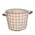 Panacea 10" Md Rust Woven Bushel Basket Burlap Liner