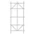 Panacea 48" White Wood Ladder Trellis