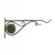 Panacea 15" Forged Stained Glass Plant Bracket