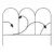 Panacea 14"x18" Leaf Border Edge Black