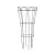 Panacea 36" Rustic Fltd Flower & Plant Cage Rust