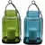 Patio Essentials 8oz Large Lantern Citronella Candle Assorted Colors Blue & Green 3% Citronella