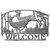 Painted Sky Welcome Sign Deer