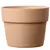 Deroma 5.9" Perfetto Pot No Hole Blush Clay Case Pack