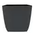 HC 12" Santa Fe Square Planter Black Sand