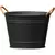 Panacea 14" Washtub Matte Black with Copper Handles