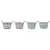 VCS 9" Galvanized Oval Planter With Pastel Stripes