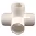 1″ 4-Way Side Outlet Tee