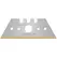 Allift Trapezoid Blade - Single Edge -Tin Coated (100 Ber Box)