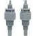 Blue-White Injection Fitting With Connection Nut