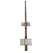 Round Steel End Post - 2-7/8'' By 9' With 2 Spade@ 36' And 6''