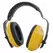 Adjustable Headband Ear Muffs Yellow with Black