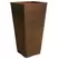 Algreen 13"x13"x25" Taper Square Planter Rust