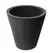Algreen 16" Crete Self Water Planter Black