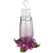 Classic 18oz Glass Floral Hummingbird Feeder Purple