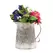 Deer Park Tall Pitcher Planter Silver White