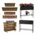 Deer Park 19pc Solera & Rose Planter Box With Display Black