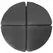 MCarr 4pc Pie Wedge Pot Feet Matte Black