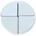 MCarr 4pc Pie Wedge Pot Feet White