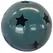 MCarr 10" Sphere W/Stars Peacock