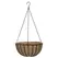 WSP 16" Black Trad Hang Basket w/ Liner