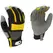 BGC Mens Synthetic Palm Performance Glove M Black Gray Yellow