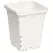 HDF 7"x7" Square White Pot, 9" Tall