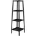 Panacea Folding 4 Tier Tower Plant Stand with Metal Trays Matte Black