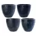 MCarr 32PC Round Pltr Plt Glossy Black