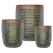 MCarr 12PC Tall Dimple Plt Fall Green Unglaze Rim