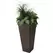 Algreen 24" Square Brown Marble