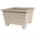 DCN 16" Futura Square Patio Planter Mocha