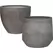 MCarr 24pc Ficonstone Round Planter Pallet Gray Stone