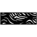 Outdeco 16"x48" Metal Fence Top Waves Black
