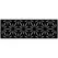 Outdeco 16"x48" Metal Fence Top Stars Black