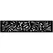 Outdeco 16"x72" Metal Fence Top Tropical Black